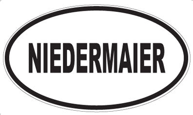 NIEDERMAIER - Oval Sticker
