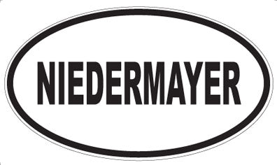 NIEDERMAYER - Oval Sticker