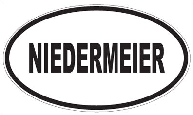 NIEDERMEIER - Oval Magnet