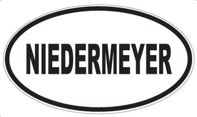 NIEDERMEYER - Oval Magnet