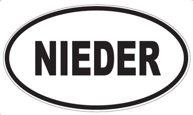 NIEDER - Oval Magnet