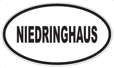 NIEDRINGHAUS - Oval Sticker