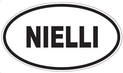 NIELLI - Oval Sticker