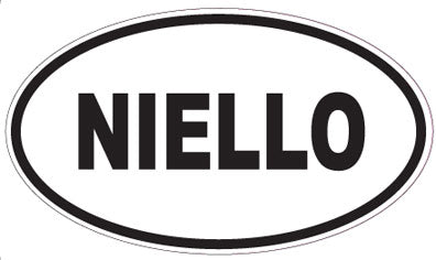 NIELLO - Oval Sticker