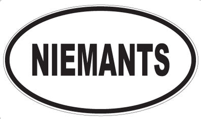 NIEMANTS - Oval Magnet