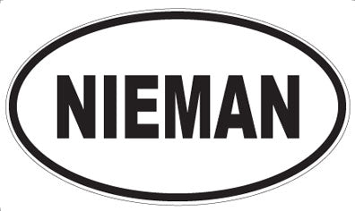 NIEMAN - Oval Magnet