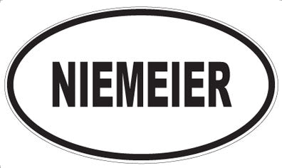 NIEMEIER - Oval Sticker