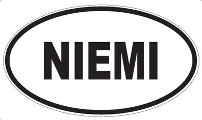 NIEMI - Oval Sticker