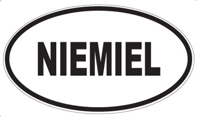 NIEMIEL - Oval Magnet