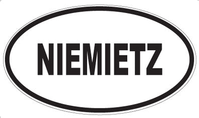 NIEMIETZ - Oval Sticker