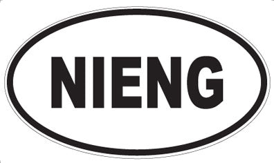 NIENG - Oval Sticker