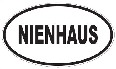 NIENHAUS - Oval Sticker