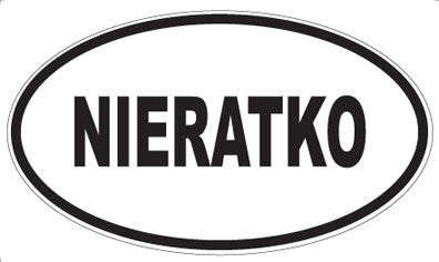 NIERATKO - Oval Sticker