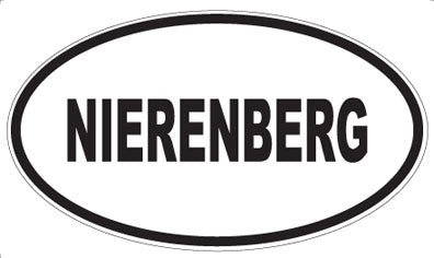 NIERENBERG - Oval Magnet