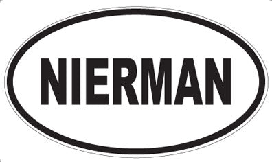 NIERMAN - Oval Magnet
