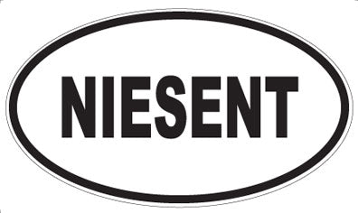 NIESENT - Oval Magnet