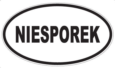 NIESPOREK - Oval Magnet