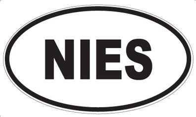 NIES - Oval Magnet