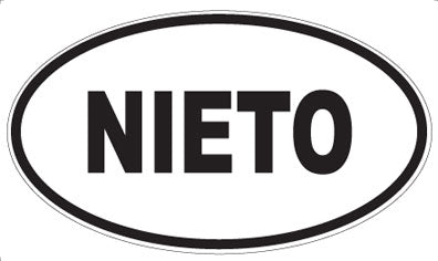 NIETO - Oval Magnet