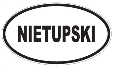 NIETUPSKI - Oval Magnet