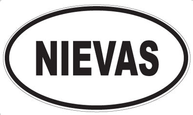 NIEVAS - Oval Magnet