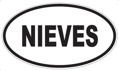 NIEVES - Oval Magnet