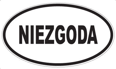 NIEZGODA - Oval Sticker