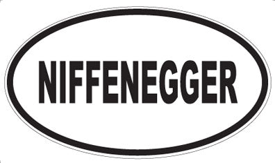 NIFFENEGGER - Oval Sticker