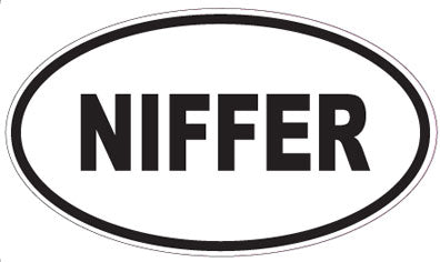 NIFFER - Oval Sticker