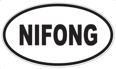 NIFONG - Oval Sticker