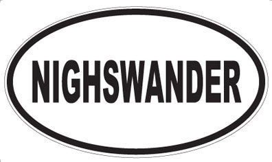 NIGHSWANDER - Oval Magnet