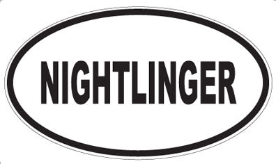 NIGHTLINGER - Oval Magnet