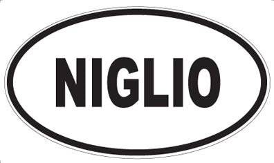 NIGLIO - Oval Sticker