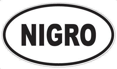 NIGRO - Oval Magnet