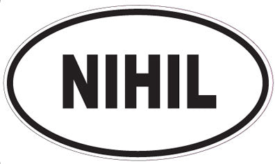 NIHIL - Oval Sticker