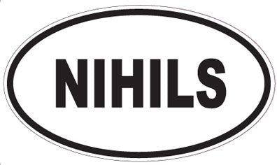 NIHILS - Oval Sticker