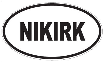 NIKIRK - Oval Magnet