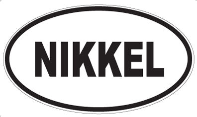 NIKKEL - Oval Magnet
