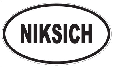 NIKSICH - Oval Magnet