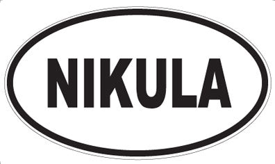 NIKULA - Oval Sticker