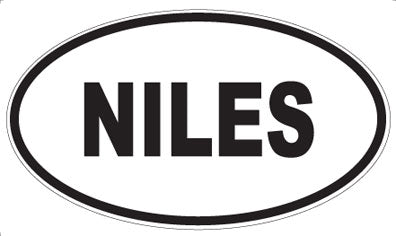 NILES - Oval Sticker