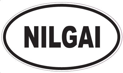 NILGAI - Oval Sticker