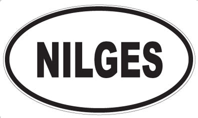 NILGES - Oval Sticker