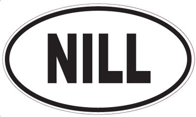 NILL - Oval Sticker