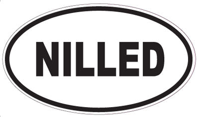 NILLED - Oval Sticker