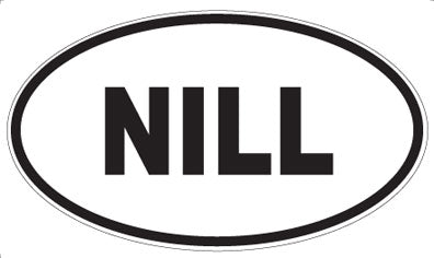 NILL - Oval Magnet