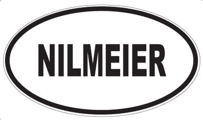 NILMEIER - Oval Sticker