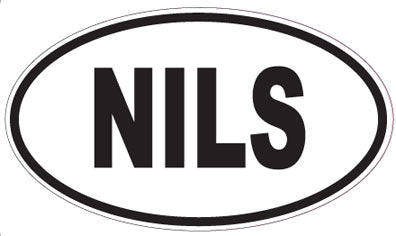 NILS - Oval Sticker