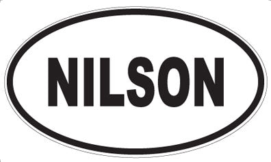 NILSON - Oval Magnet