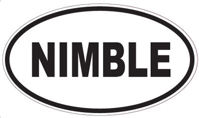 NIMBLE - Oval Sticker